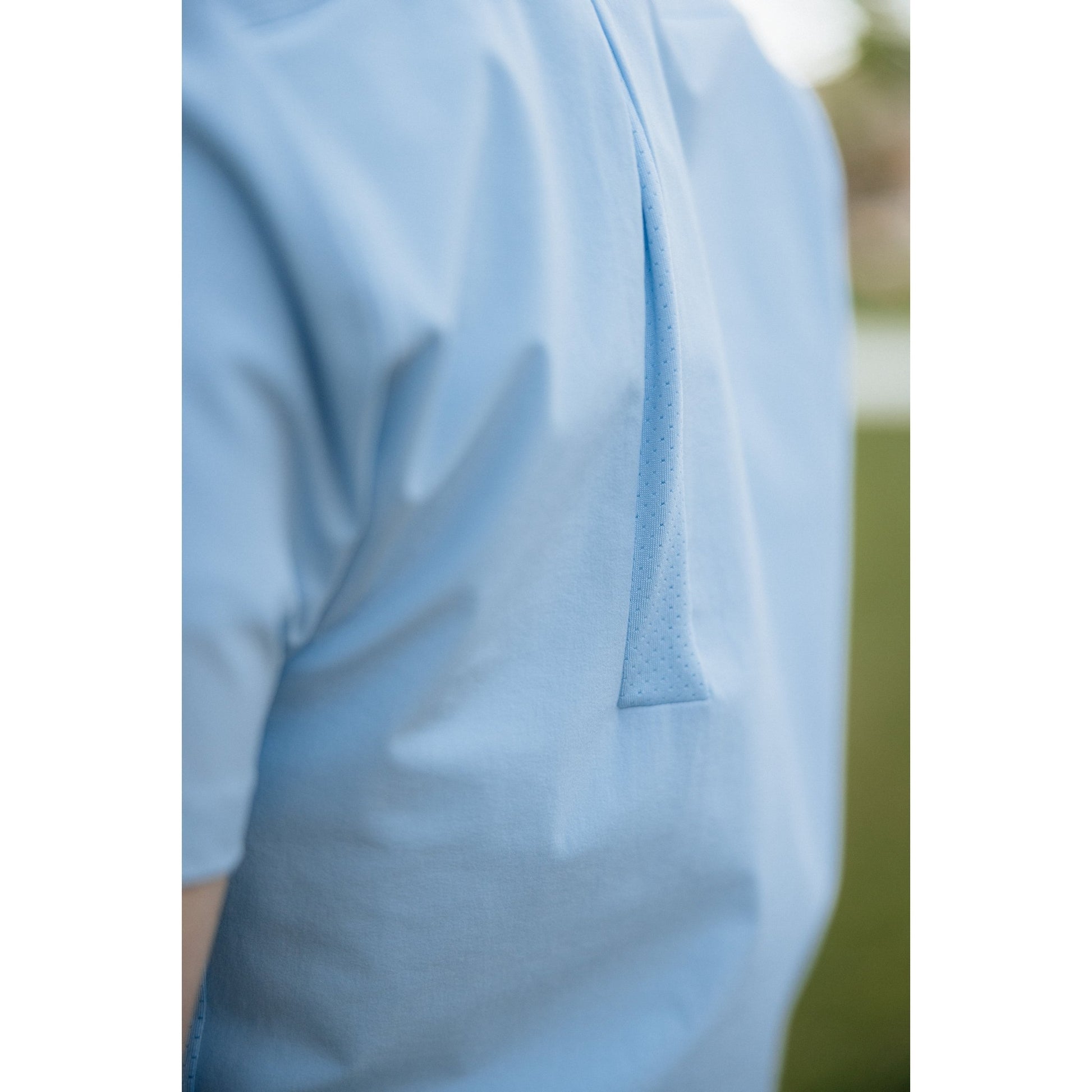 Breathable Blue Short Sleeve Dress Shirt - Serve Clothing