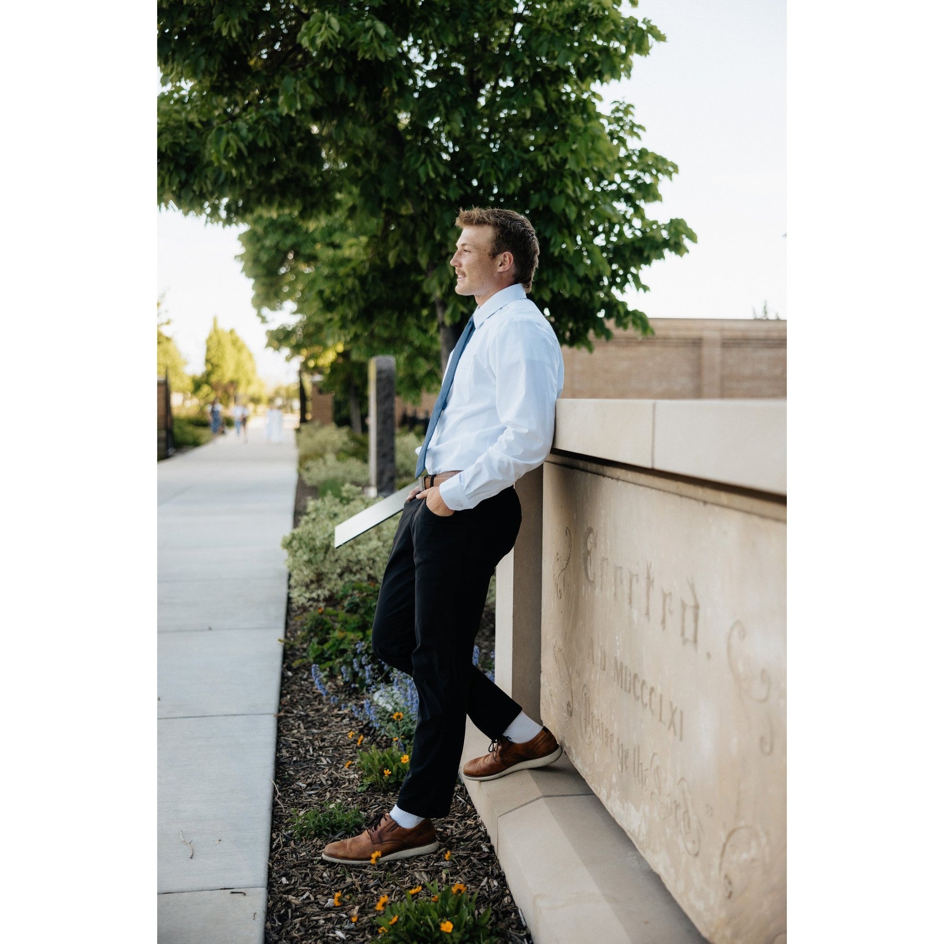 Breathable White Long Sleeve Dress Shirt - Serve Clothing