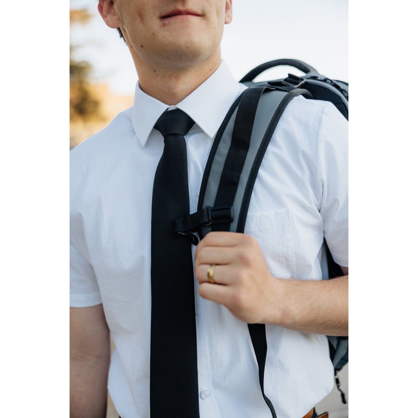 Breathable White Short Sleeve Dress Shirt - Serve Clothing