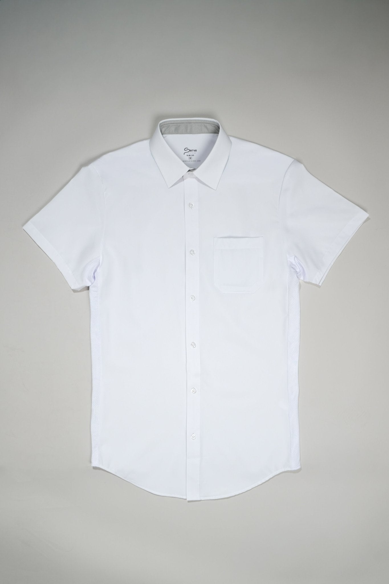 short white dress shirt True Classic White Short Sleeve Knit Shirt